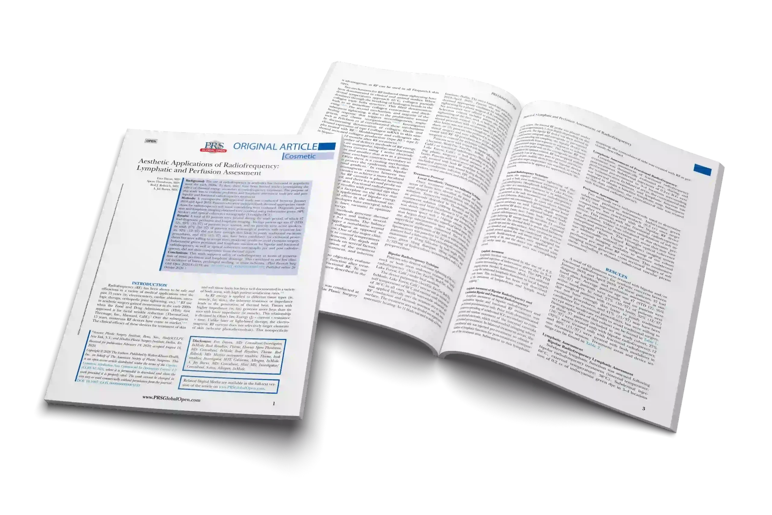 Aesthetic Applications of Radiofrequency: Lymphatic and Perfusion Assessment